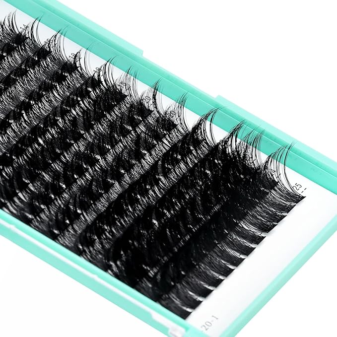 Bodermincer Lash Clusters D Curl Black/Brown/Colored Lashes 10-12-14/12-14-16/16-18-20mm Mixed Lash Clusters Kit For Beginner (M01# 14-25mm Mixed)