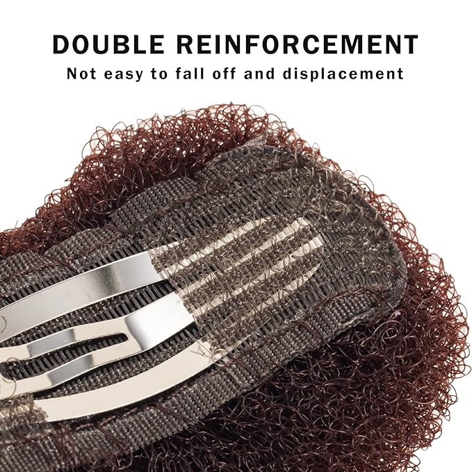 3PCs Volumizing Hair Sponge Inserts with Puff Cushion Clips – Hair Styling Tools for Adding Volume and Fullness for Women and Girls
