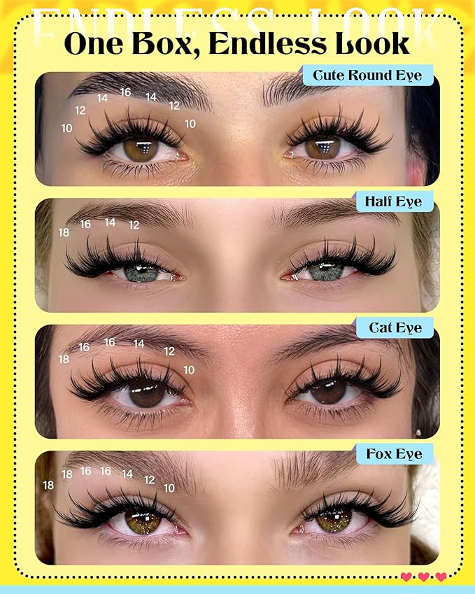 Manga Lash Clusters With Spikes Individual Lashes Anime Cluster Eyelash Extensions Wispy Eyelash Clusters Classic Lash Extension Bottom Lashes SIY Eyelashes 10-18MM by Zegaine(Separate It by Yourself)