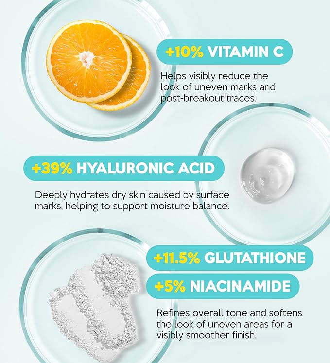 Troubless Micro Patch Plus Vitamin C - Zit Hydrocolloid Patch for Stubborn Marks with 10% Vitamin C - Micro-Dissolving Pyramids for High-Absorption, Seamless Adhesion & Easy-Wear (9 EA)