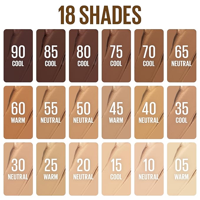 Maybelline Lifter Stix Multi-Use Face Stick - Contour, Bronzer, Concealer and Foundation Stick, All-In-One Creamy Face Makeup with Cranberry Seed Oil, 75, 1 Count