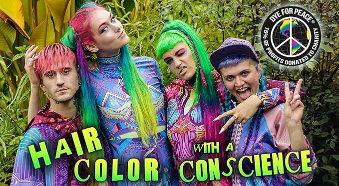 MANIC PANIC Ultra Violet Amplified Semi-Permanent Hair Dye - Cool Blue Toned Violet Color - Works on Dark & Light Shades - Vegan, PPD & Ammonia Free