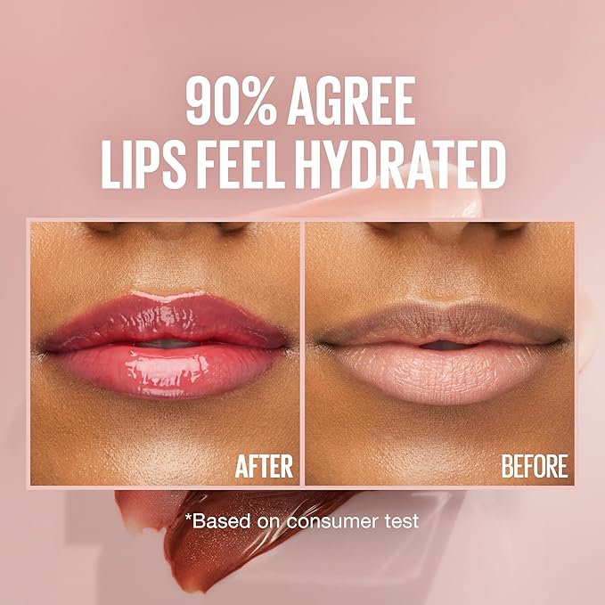 Maybelline Lifter Gloss, Hydrating Lip Gloss with Hyaluronic Acid, High Shine for Plumper Looking Lips, Heat, Raspberry Neutral, 0.18 Ounce (Pack of 2)