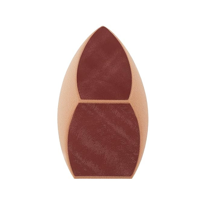 Real Techniques Makeupsaver Sponge, Makeup Blender Sponge For Liquid & Cream Formulations, Natural Finish & Reduces Makeup Waste, Targeted Application, Cruelty & Latex-Free, 1 Count