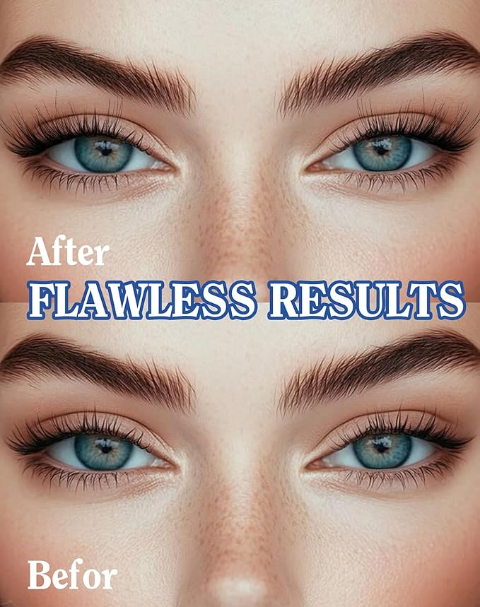 Half Lashes Natural Eyelashes 3/4 Wispy Lashes Natural Look Cat Eyelash False Corner Lash Long Strip Fluffy Pack 7 Pairs 16MM D18