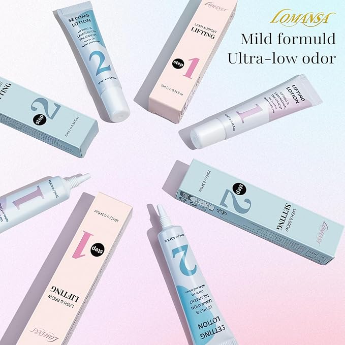 Lash Lifting and Fixing Lotion Lomansa Korean Eyelash Perm Tube Design Eyebrow Lamination Eyelash Lift Lash Perm