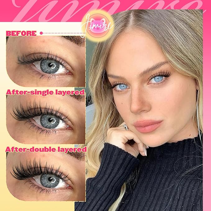 JIMIRE Venus Lash Clusters with Bottom Lashes Natural Look Wispy 10-16MM Eyelash Clusters D-Curly Cluster Eyelash Extensions 112Pcs DIY Lash Extension Invisible Band Lashes Clusters