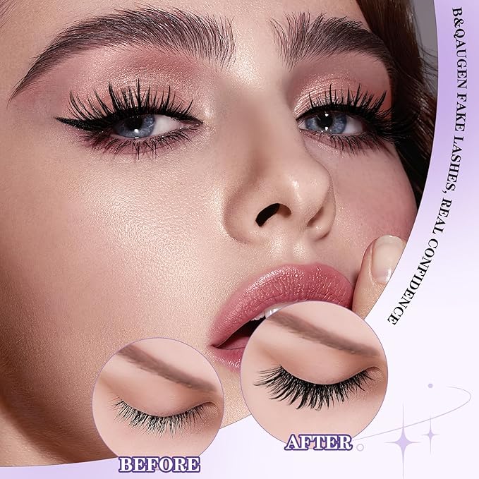 B&Q Wispy Lash Clusters Full B28,Eyelash Clusters 156PCS Comfortable band Cluster Eyelash Extensions,8-18mm Volume Individual Lashes Lightweight D Curl Lash Clusters Soft Eyelashes Natural Look(B28)