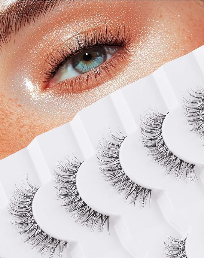 Natural Lashes Mink Natural Eyelashes False Eyelashes Natural Look False Lashes Wispy Eye Lashes Cat Eyelashes Fake Lashes KD286