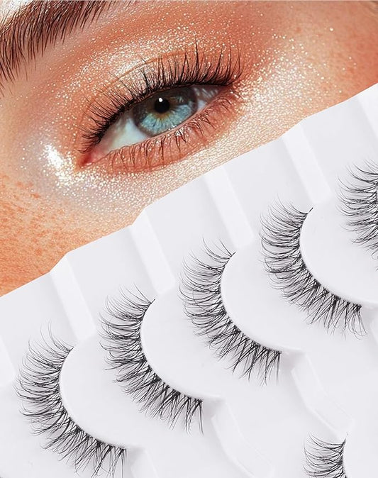 Natural Lashes Mink Natural Eyelashes False Eyelashes Natural Look False Lashes Wispy Eye Lashes Cat Eyelashes Fake Lashes KD286