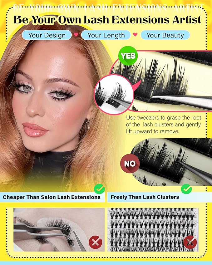 Manga Lash Clusters With Spikes Individual Lashes Anime Cluster Eyelash Extensions Wispy Eyelash Clusters Classic Lash Extension Bottom Lashes SIY Eyelashes 10-18MM by Zegaine(Separate It by Yourself)