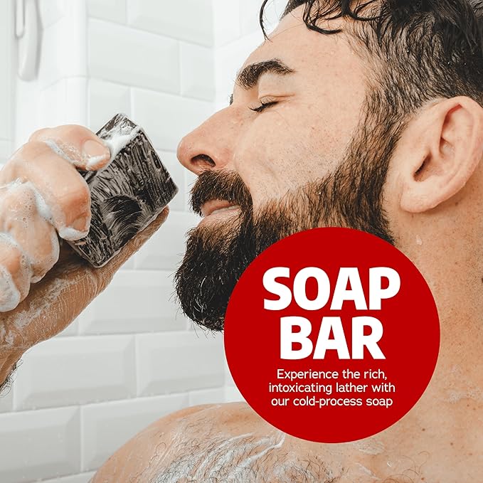 Dr. Squatch Natural Bar Soap for Men - Cold Process Soap with No Harsh Chemicals - Sandalwood Summit (5 oz, 3-Pack)