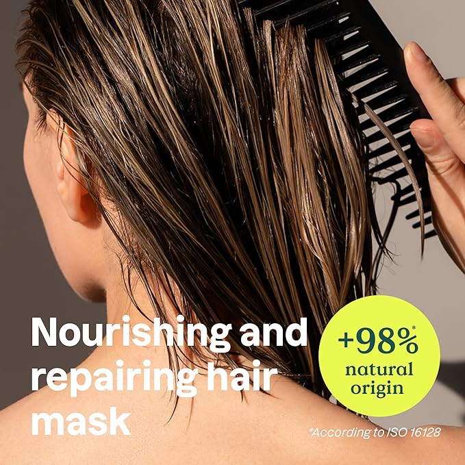 ATTITUDE Repairing Hair Mask, Nourishes and Improves Hair's Appearance, Fabulous Oils Blend, Abyssinian Oil, Argan Oil, Shea Butter, Vegan Hair Care, Pink Argan Scent, 5 Fl Oz