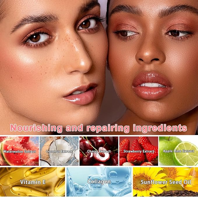 5 Pcs Bee Lip Balm Honey Pot, Honey Strawberry Apple Lip Mask Overnight, Moisturizing Lip Sleeping Mask, Hydrate Repair Prevent Dry Cracked Lip Exfoliator Lip Care