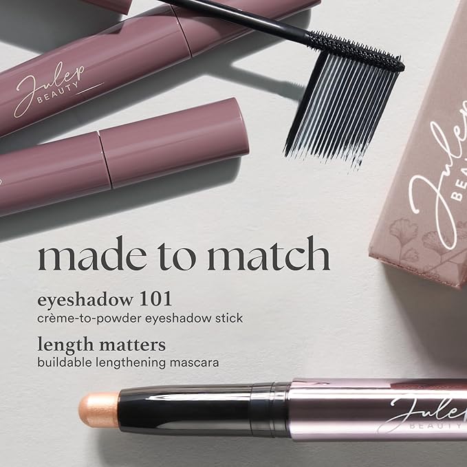 Julep Eyeshadow 101 Cream-to-Powder Waterproof Shadow Stick – Taupe Shimmer – Long-Lasting, Crease-Proof, Soft Grey Shimmer Eyeshadow with Built-in Smudger