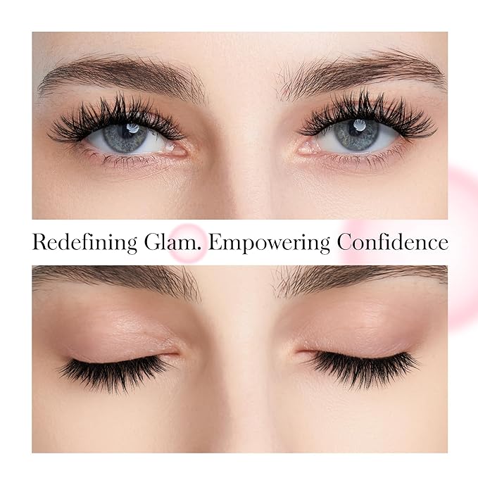 WINKGIGGLE Lash Clusters DIY Eyelash Extensions 56D Mega Volume, Individual Wispy Lashes Clusters for Home Application