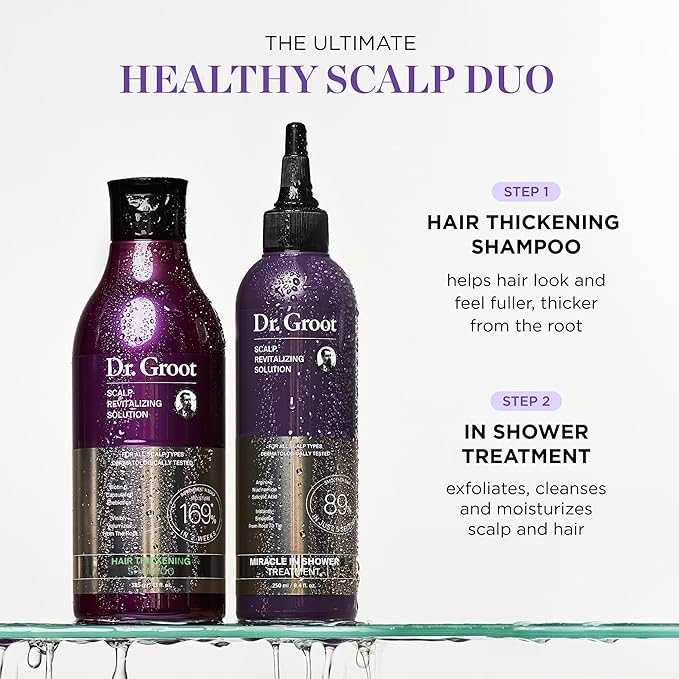 Dr. Groot Miracle in Shower Moisturizing Treatment for Hair Loss, Korean Hair Care Rinse, Rosemary Oil for Smooth, Healthier-Looking Hair in 5 Seconds, Scalp Revitalizing Solution, 250 ML