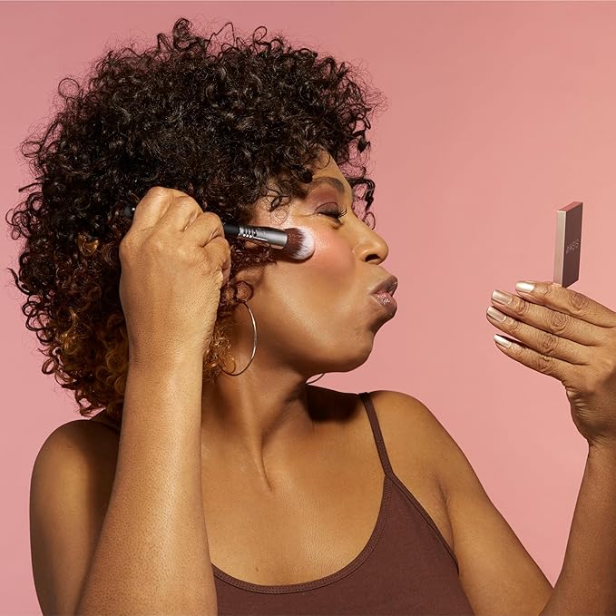 Sigma Beauty F79 Concealer Blend Kabuki Brush – Tapered Concealer Brush for Stippling Any Color-Correcting or Concealing Formula, Use Professional Makeup Brush with Liquid, Cream, or Powder Products