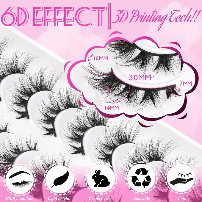 Veleasha Manga Lashes Cat Eye Lashes with Spiky V Shape Clusters 7-16MM C Curl Anime False Eyelashes 100% Handmade Luxurious Faux Mink Eyelashes (Spiky03)
