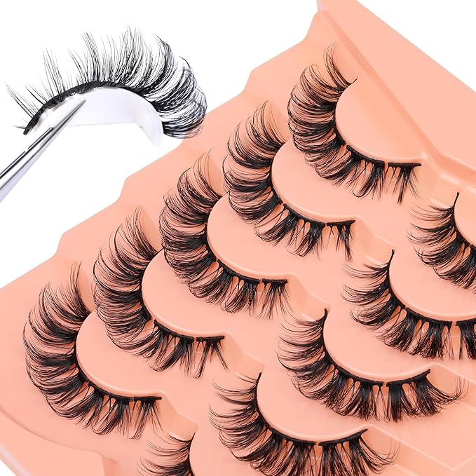 Lash Clusters Kit DIY Individual Eyelashes Extensions with Lash Bond and Seal Remover Natural Cluster Lashes Wispy Eyelashes Extension Kit by Eefofnn