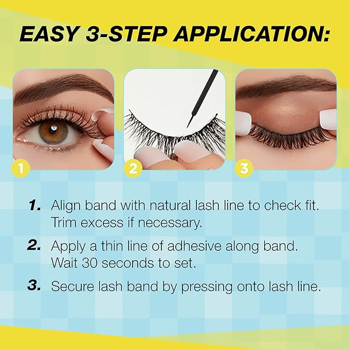 Ardell Active Lash Pump’n – Sweat-Resistant Natural Look False Eyelashes with Bonus DUO Adhesive, Strip Lashes for Active Lifestyles, Holiday Gift Set, 3 Pairs