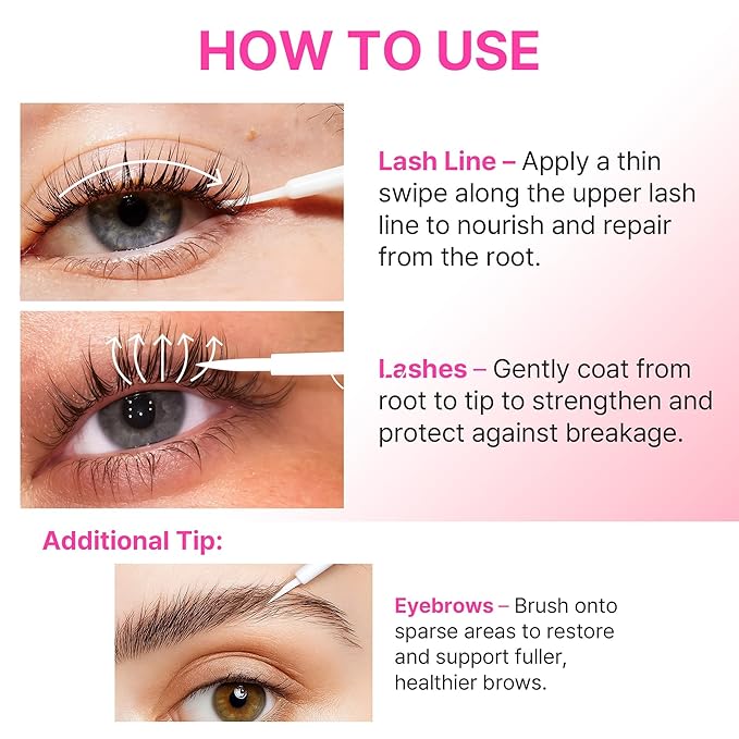 Korean Lash Serum - Sérum Para Pestañas Eyelash to Grow Lashes Eyebrow Eyelash Growth Suero Para Crecimiento Suero