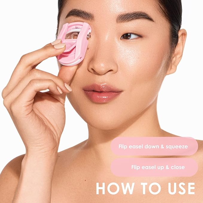 JAPONESQUE Travel Eyelash Curler (Pink, 2 Pack)