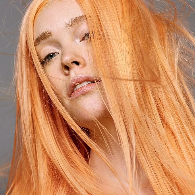 Good Dye Young Semi-Permanent Hair Color, Vegan and Cruelty-Free Peach Orange Hair Dye, Last up to 24 Washes, Non-Damaging Conditioning Hair Color (5FL OZ, Peach Fuzz)