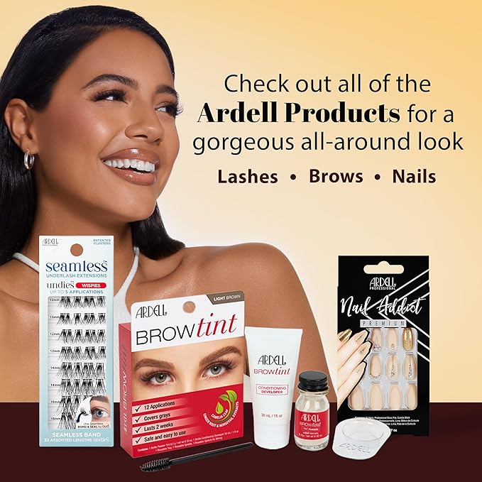 Ardell Balayage Wispies False Eyelashes - Chocolate, Ultra Thin Band for Natural, Wispy Volume, Long-Lasting, Comfortable Wear Lashes, 4-Pack