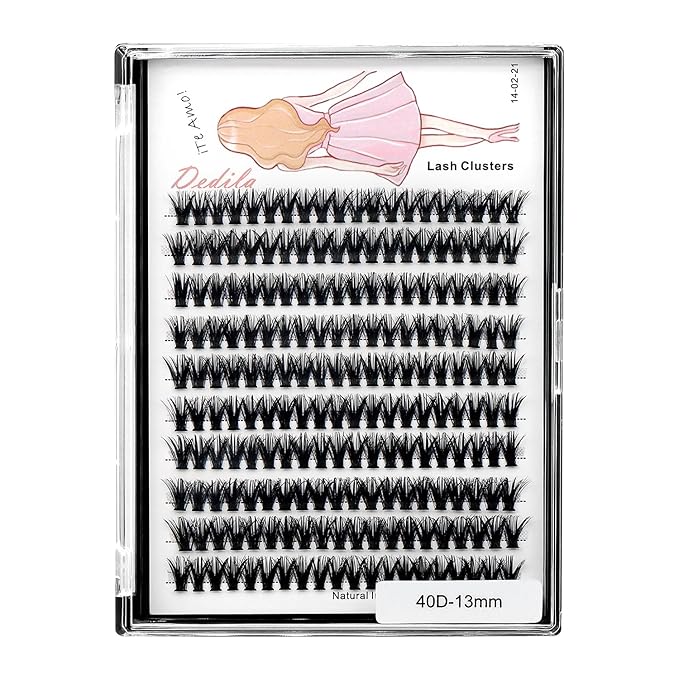8-22mm to Choose 20D/40D/60D/80D/100D Individual False Eyelashes Makeup Cluster Eyelashes Thickness 0.07mm D Curl Natural long Black Soft 3D Eye Lashes Extensions (40D-12mm)