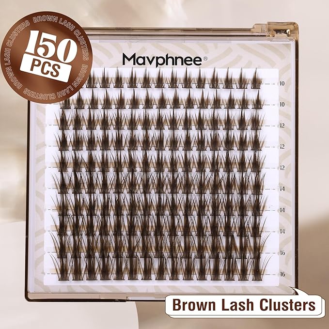 Manga Lash Clusters Anime Eyelash Clusters Spiky Lash Extensions Fairy Individual Eyelashes Wispy Cluster Lashes Spikes Natural Cluster Eyelash Extensions (10-16MM, 150 Pcs)