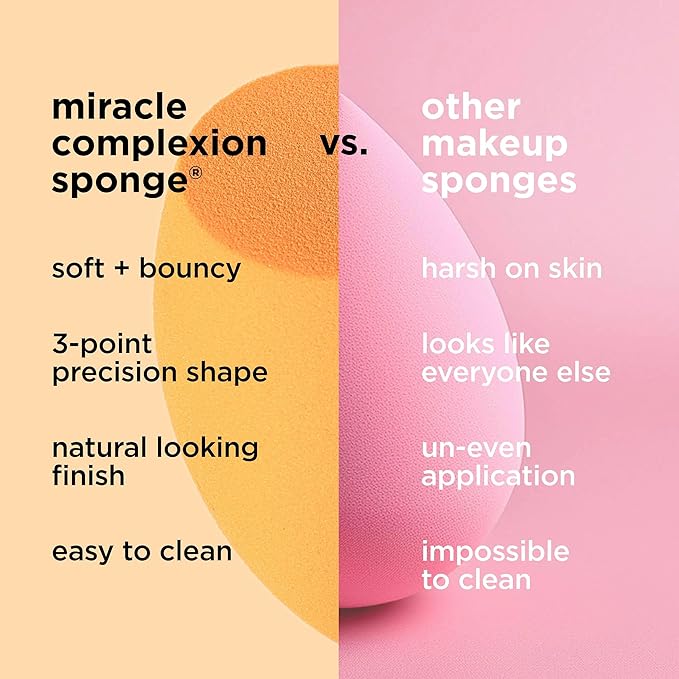 Real Techniques 5 Piece Everyday Essentials Makeup Brush Set, Includes 4 Brushes & Makeup Sponge, For Foundation, Blush, Bronzer, Contour, Eyeshadow, & Powder, Travel Gift Set, Cruelty-Free & Vegan