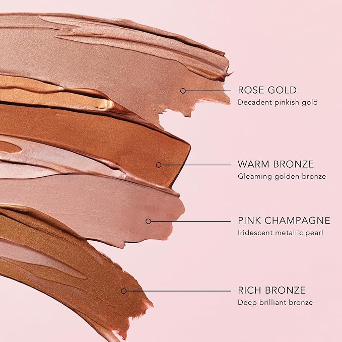 JLO BEAUTY Complexion Booster Highlighter & Bronzer for Face & Body, Rose Gold, Lightweight Skin Care Makeup Primer with Vitamin E, Sheer Shimmer Skin Tint for a Dewy Glow, That Star Filter, 1 Fl Oz