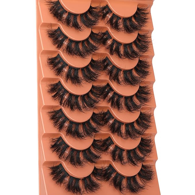 Cluster Lashes Mink Full False Eyelashes Long Volume Individual Lashes Dramatic Eyelash Extensions DIY Fluttery Fake Lashes by Eefofnn