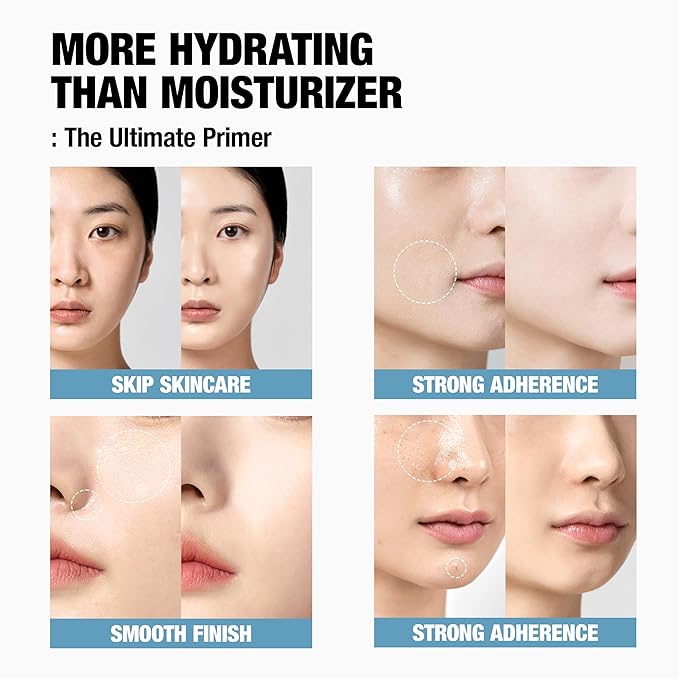 Hydrate Vanish Art Primer - Hydrating Face Primer, Ideal For Dry Skin, Smooth Skin & Grip Makeup, Korean Makeup, 1.01FL. Oz.