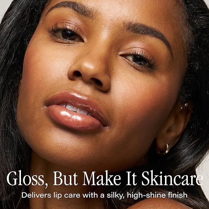 SKINN Luminous Golden Lip Oil - Support Collagen Production, Smooth Lines & Soothe Dry Cracked Lips - Hydrating Lip Gloss & Oils Improves Elasticity, Texture & Luminosity - Vitamin C & Manuka Honey