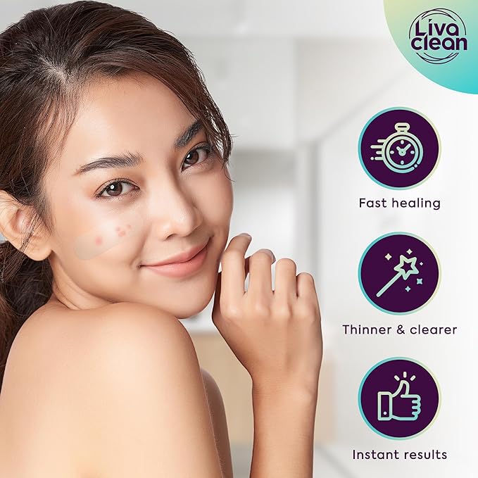 50CT Large Pimple Patches for Face Nose Spots Pores - XL Blemish Patches Acne Patch for Chin Forehead Body - Hydrocolloid Bandages for Acne - Big Clear Zit Stickers Large Hydrocolloid Patch Strips