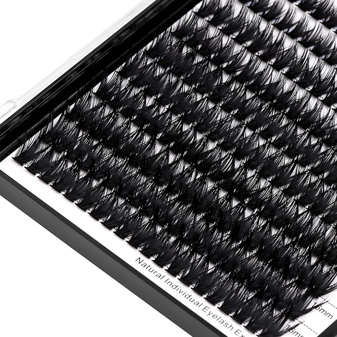 8-22mm to Choose 20D/40D/60D/80D/100D Individual False Eyelashes Makeup Cluster Eyelashes Thickness 0.07mm D Curl Natural long Black Soft 3D Eye Lashes Extensions (60D-10-12-14-16MM Kit)