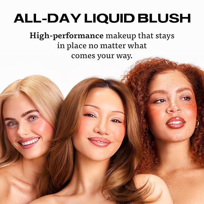 Sacheu Cheek STAY-N Liquid Blush for Cheeks — High Pigment, Buildable, Lightweight Cream Blush for Dewy Radiant Flushed Cheeks — Long-lasting & Cruelty Free (2 Pack, Sugar & Spice Duo)