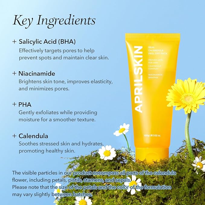 APRILSKIN Pore Care & Glow Duo with Jelly Brush: TXA Niacinamide 99 Overnight Wrapping Mask Duo and Jelly Brush, Calendula Flower-Infused Facial Peel Off Mask and Jelly Brush