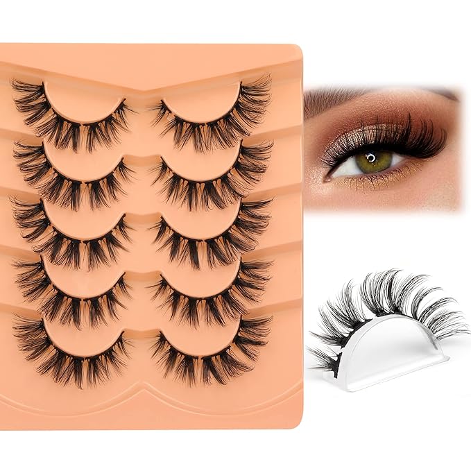 Lash Clusters Natural False Eyelashes Mink Individual Lashes Wispy Fluttery Cluster Eyelashes DIY Lash Extensions D-Curly Cluster Eyelashes Multipack by Eefofnn