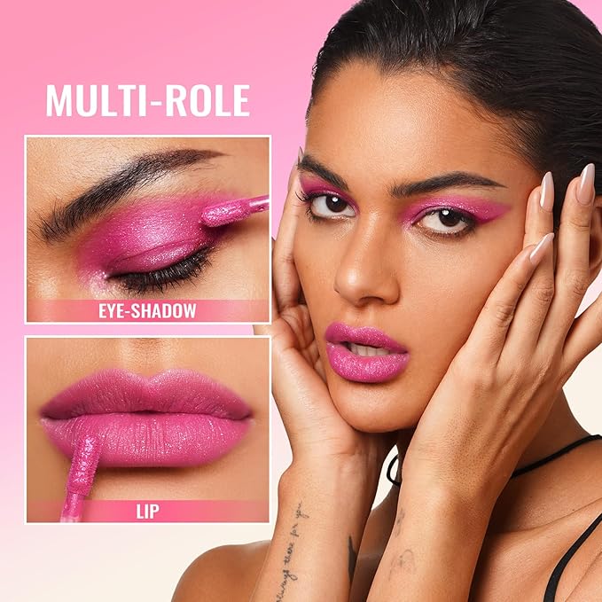 Oulac Matte Pink Lipstick for Women, Hot Pink Long Lasting Liquid Lipstick, High Impact Lip Color Full Coverage Lip Makeup with Vitamin E Waterproof Formula,Vegan M06