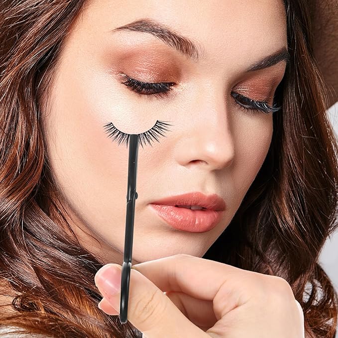 2 PCS Scissor Tweezers with Handles, Scissor Tweezers for Eyebrows, Metal Straight Tip with Scissors Handle Eyebrow Plucker Tweezer for Remover Facial Hair and Eyebrow Care(Silver, Black)