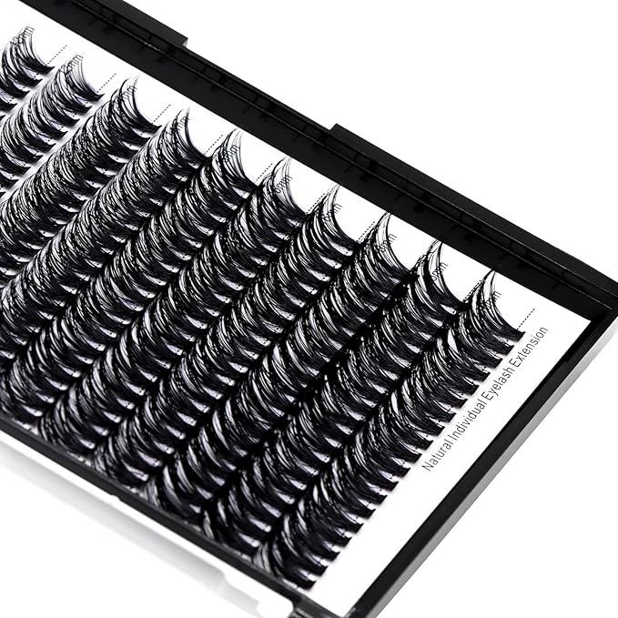 8-22mm to Choose 20D/40D/60D/80D/100D Individual False Eyelashes Makeup Cluster Eyelashes Thickness 0.07mm D Curl Natural long Black Soft 3D Eye Lashes Extensions (40D-12-14-16-18MM Kit)