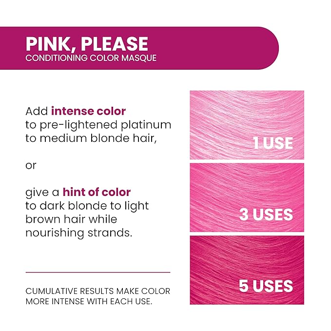 ALOXXI InstaBoost Conditioning Color Mask in Pink Please, Deposits Pink Color and Deeply Conditions Hair, 6.8 Fl Oz