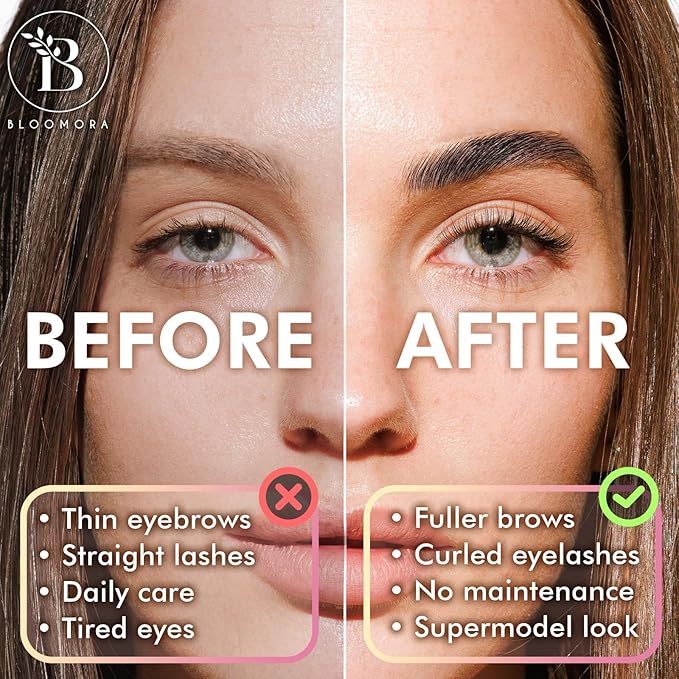 Lash Lift Kit & Eyebrow Lamination Kit, 2-in-1 Solution, At-Home Brow Lamination, Lasts 6-8 Weeks, 15 Applications, Beginner/Professional, Eyelash Lift, DIY Brow & Lash Perm - BLK6