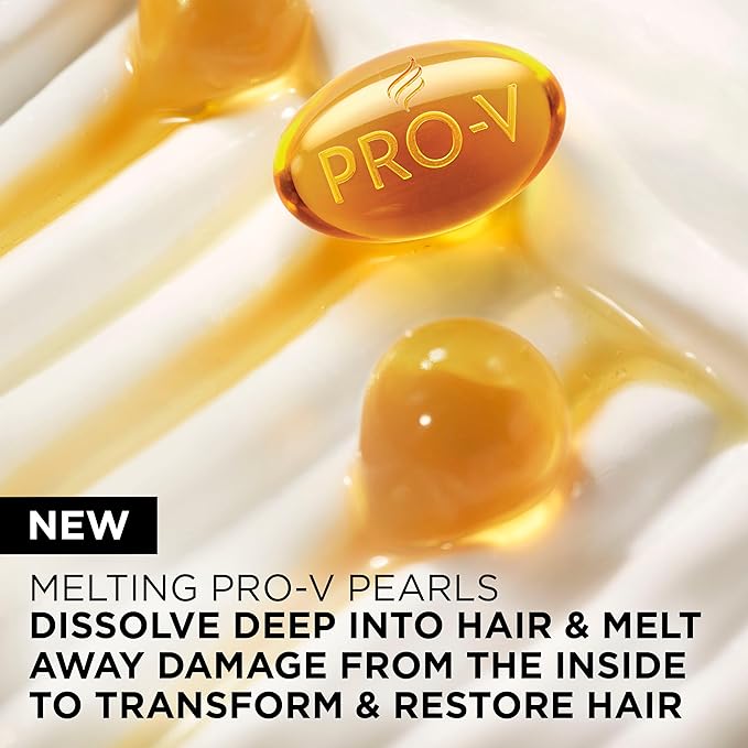 Pantene Miracle Rescue Hair Mask, Intensive Bond Repair with Pro-V Pearls, Melts Away Damage, Builds Bonds, Strengthens Against Damage, Deep Conditioning for Dry Damaged Hair, 10.1 fl oz(Pack of 12)