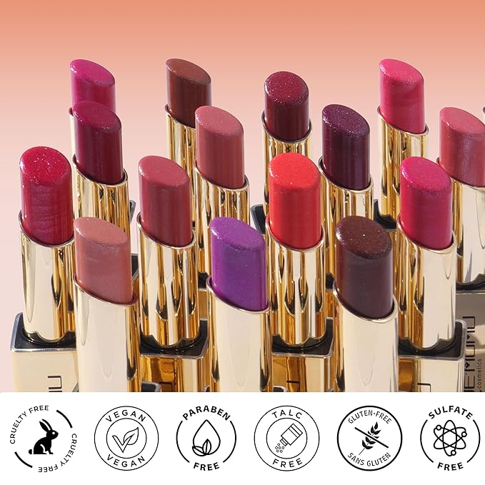 Berry Red Lipstick Moisturizing for Women Shimmer Tinted Lip Balm Cranberry Hydrating Nourishing Lip Gloss Vegan& Cruelty Free Lip Makeup, ZG119 My Love