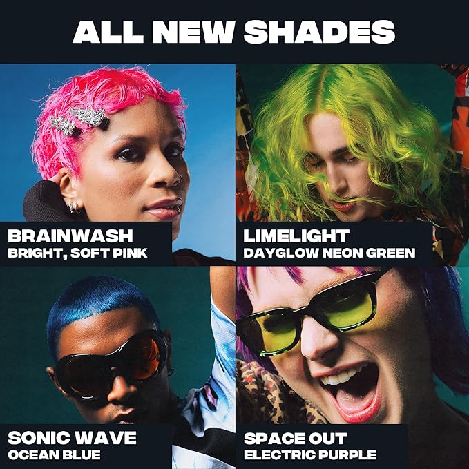 Good Dye Young Semi-Permanent Hair Color, Vegan and Cruelty-Free Hair Dye, Last up to 24 Washes, Non-Damaging Conditioning Hair Color (5FL OZ, Space Out)