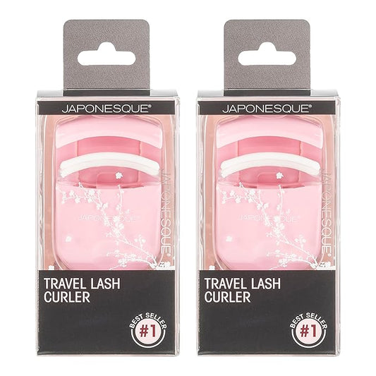 JAPONESQUE Travel Eyelash Curler (Pink, 2 Pack)